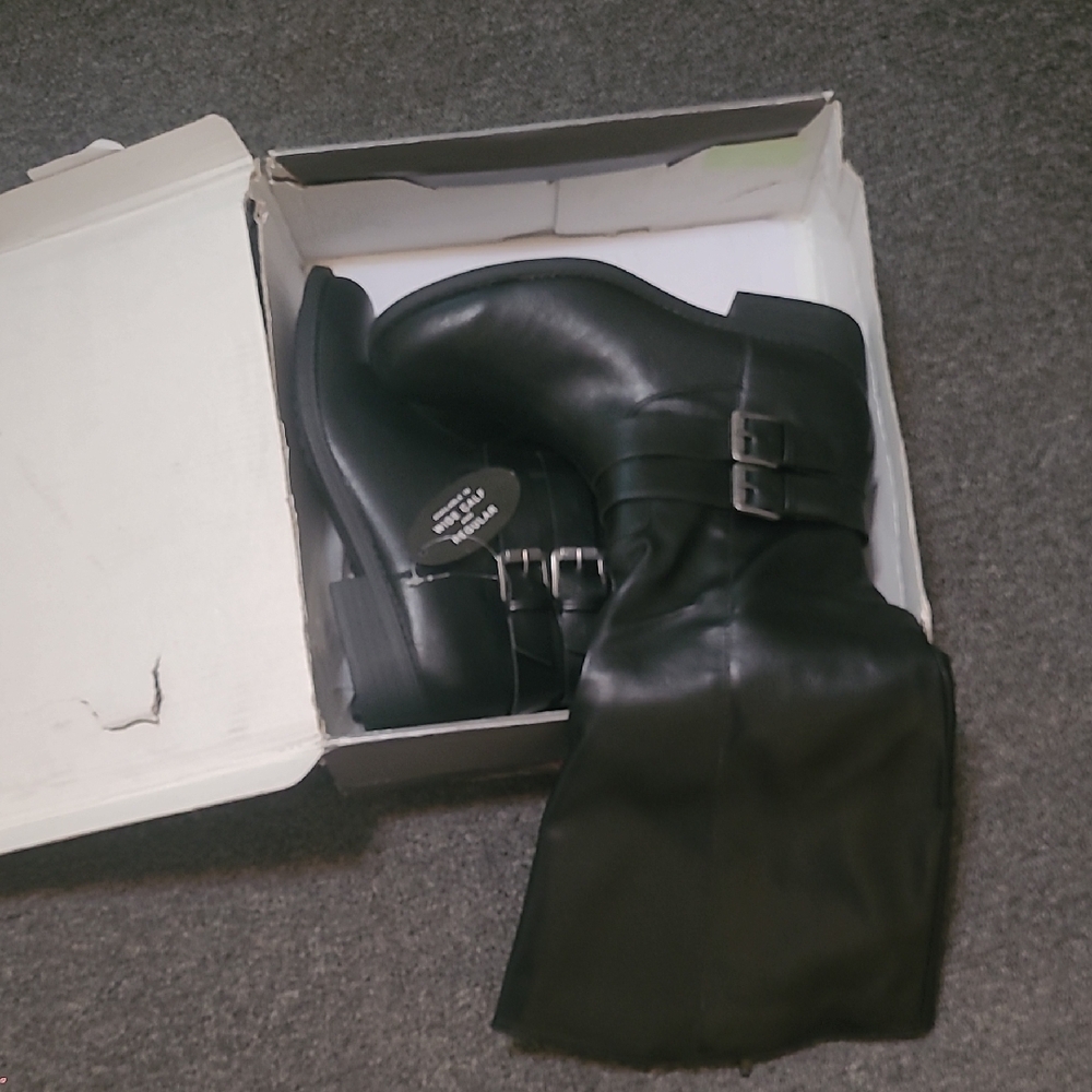 Style & Co. Black Heeled Boots